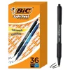 BIC Soft Feel Retractable Ballpoint Pen, Medium Point, 1.0mm, Assorted Ink, 36 Pack (SCSM361-AST)