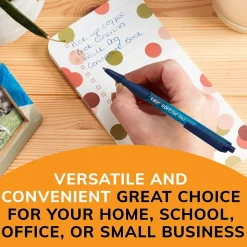 BIC Soft Feel Retractable Ballpoint Pens, Medium Point, Red Ink, 12/Pack (837399)