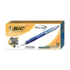BIC Velocity Retractable Ballpoint Pens, Medium Point, Blue Ink, Dozen (16263/VLG11BL)