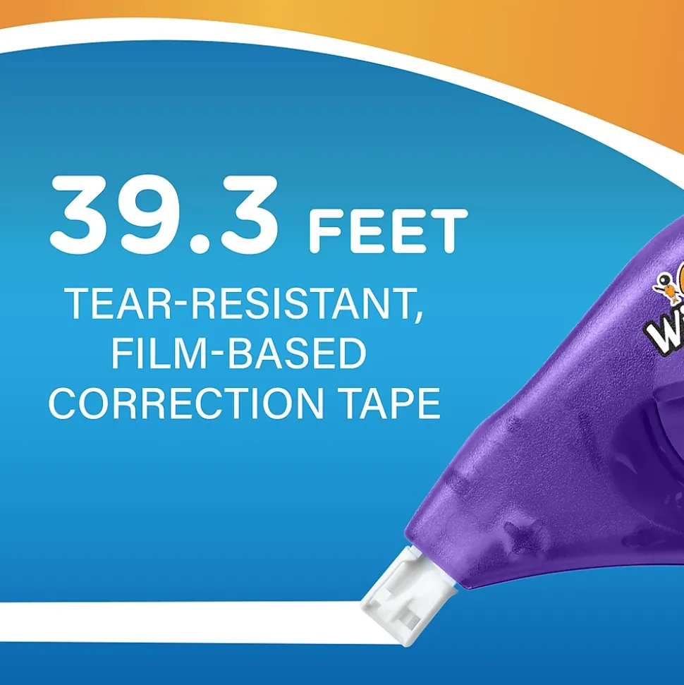 BIC Wite-Out EZ Correct Correction Tape, White, Pack of 6 (BICWOTAPP11-6)