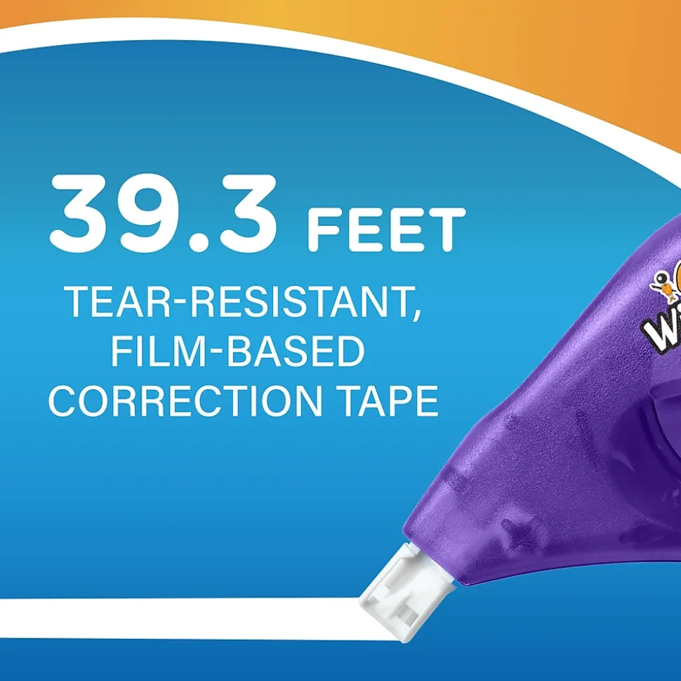 BIC Wite-Out EZ Correct Correction Tape, White, 2/Pack (50592)