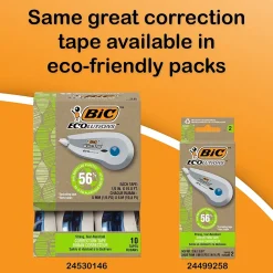 BIC Wite-Out EZ Correct Correction Tape, White, 2/Pack (50592)