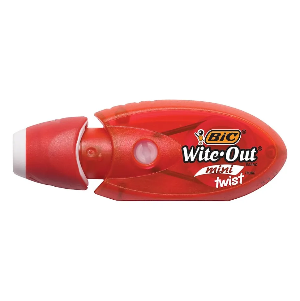 BIC Wite-Out Mini Correction Tape, White, 2/Pack (50754)
