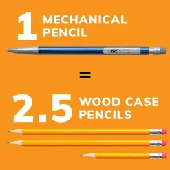 BIC Xtra Precision Mechanical Pencils, 0.5mm, #2 Hard Lead, 24/Pack (MPLMFP241-BLK)