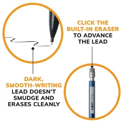 BIC Xtra Precision Mechanical Pencils, 0.5mm, #2 Hard Lead, 24/Pack (MPLMFP241-BLK)