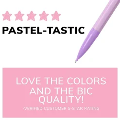 BIC Xtra Smooth Pastel Edition Mechanical Pencil, 0.7mm, #2 Medium Lead (MPNP24-BLK)