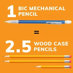 BIC Xtra Sparkle Mechanical Pencils, 0.7mm, #2 Hard Lead, 24/Pack (MPLP241-BLK)