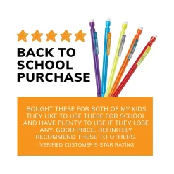 BIC Xtra-Smooth Bright Edition Mechanical Pencils, 0.7mm, #2 Medium Lead, 24 Pencils/Blister, 6 Blisters/Pack (MPCE144E-BLK)