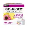 Bigelow Benefits Lemon & Echinacea Herbal Tea, Keurig® K-Cup® Pods, 96/Carton (420250CT)