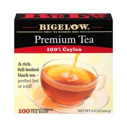 Bigelow Premium Ceylon Black Tea Bags, 1000 Tea Bags/Carton (00351)