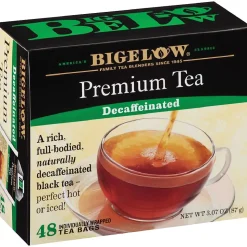 Bigelow Premium Decaf Black Tea, Decaffeinated Black Tea, 48 Tea Bags/Box (RCB00356)