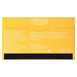 Bigelow Steep Dandelion & Peach Green & Rooibos Tea Bags, 20/Box (17715)