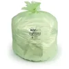 BioTuf 23 Gallon Industrial Trash Bag, 28" x 45", Low Density, 1 Mil, Light Green, 5 Rolls (Y5645YE R01)