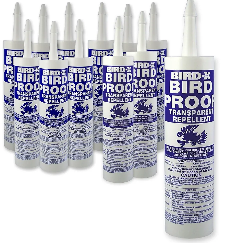 Bird-X Deterrent Physical Barrier, Bird Control, Anti Roosting, 12 tubes (BP-CART)