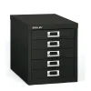 Bisley® 5-Drawer Steel Desktop Multidrawer Storage Cabinet, Black (MD5-BK)
