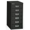 Bisley® 6-Drawer Steel Vertical File Cabinet, Black, Letter/A4 (MD6-BK)