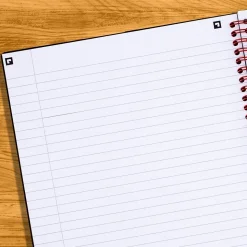 Black N' Red 1-Subject Professional Notebooks, 8.5