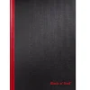 Black N' Red 1-Subject Professional Notebooks, 8.25" x 11.75", Wide Ruled, 96 Sheets, Black (JDK-D66174)