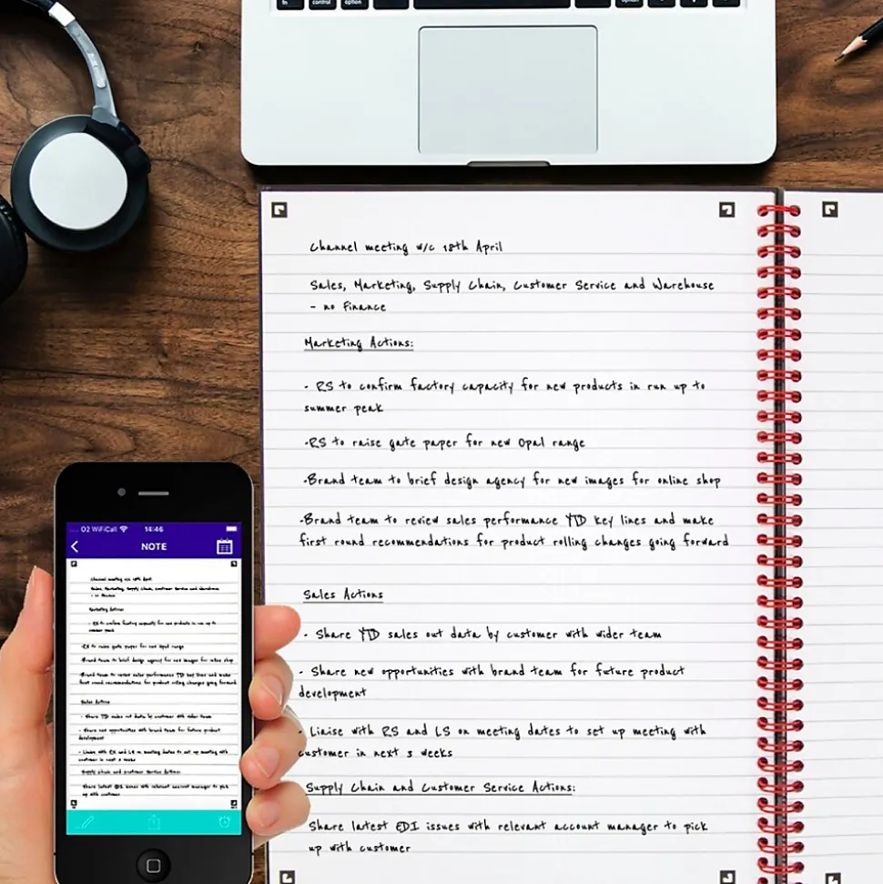 Black N' Red 1-Subject Professional Notebooks, 8.5" x 11", Wide Ruled, 70 Sheets, Black (K67030)