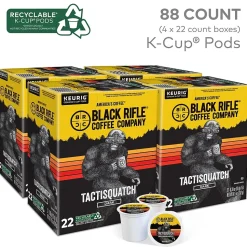 Black Rifle Coffee Company Tactisquatch Coffee Keurig® K-Cup® Pods, Dark Roast, 88/Carton (5000384046CT)