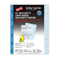 Blanks USA Kan't Kopy 8.5" x 11" Security Paper, 60 lbs., Blue, 250 Sheets/Pack (KK12A1CPBL)