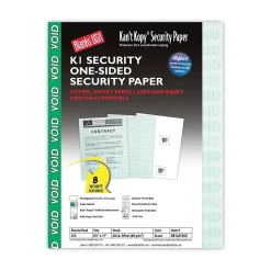 Blanks USA Kan't Kopy 8.5" x 11" Security Paper, 60 lbs., Green, 250 Sheets/Pack (KK12A1VGR)