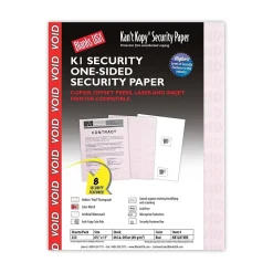 Blanks USA Kan't Kopy 8.5" x 11" Security Paper, 60 lbs., Red, 250 Sheets/Pack (KK12A1VRE)