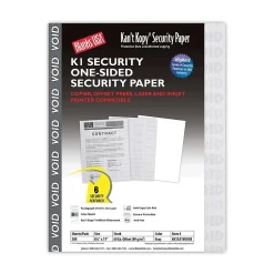 Blanks USA Kan't Kopy 8.5" x 11" Security Paper, 60 lbs., Gray, 500 Sheets/Ream (KK15A1VGYNB)