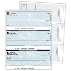 Blanks USA Kan't Kopy 8.5" x 11" Security Check On Top, 60 lbs., Blue, 1500 Sheets/Pack (SC450BL)