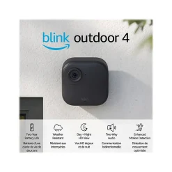 Blink Outdoor 4 Wireless Smart Add-On Security Camera, Black (B0B1N7LJD3)