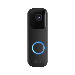 Blink Wi-Fi Wired/Wireless Smart Video Doorbell, Black (B08SG2MS3V)
