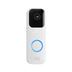 Blink Wi-Fi Wired/Wireless Smart Video Doorbell with Sync Module 2, White (B08SGR2G65)