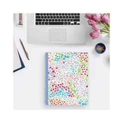Blue Sky Floral Ditsy Dapply Light Weekly & Monthly Lesson Planner, 8.5
