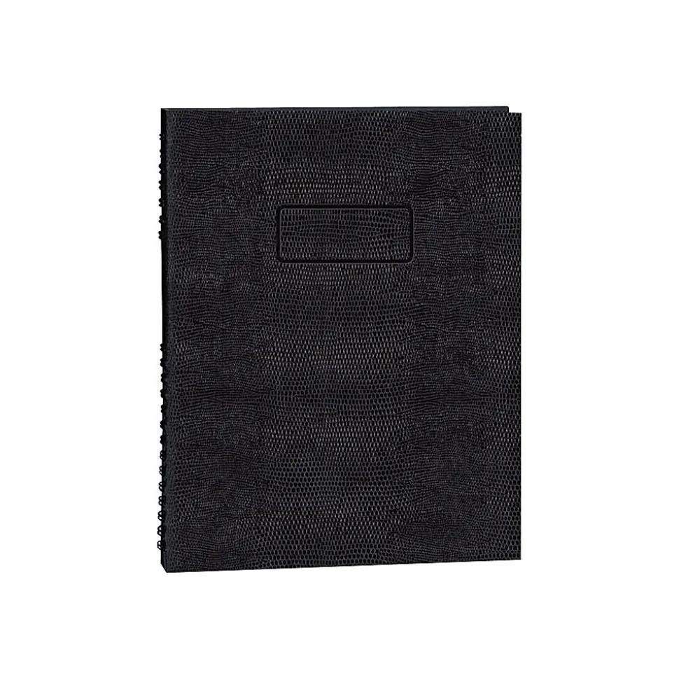 Blueline EcoLogix NotePro 1-Subject Professional Notebooks, 8.5" x 11", College Ruled, 100 Sheets, Black (REDA10200EBLK)