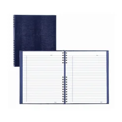 Blueline NotePro Hardcover Executive Journal, 8.5" x 10.75", Wide-Ruled, Indigo Blue, 200 Pages (A10200.BLU)