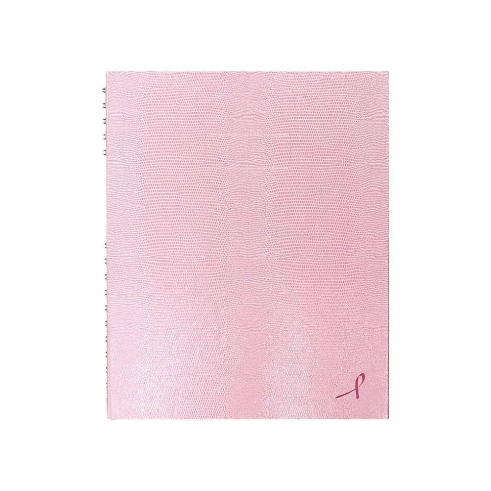 Blueline NotePro Pink Ribbon 1-Subject Professional Notebooks, 8.5" x 10.75", College Ruled, 100 Sheets, Pink (A10200.PNK2)