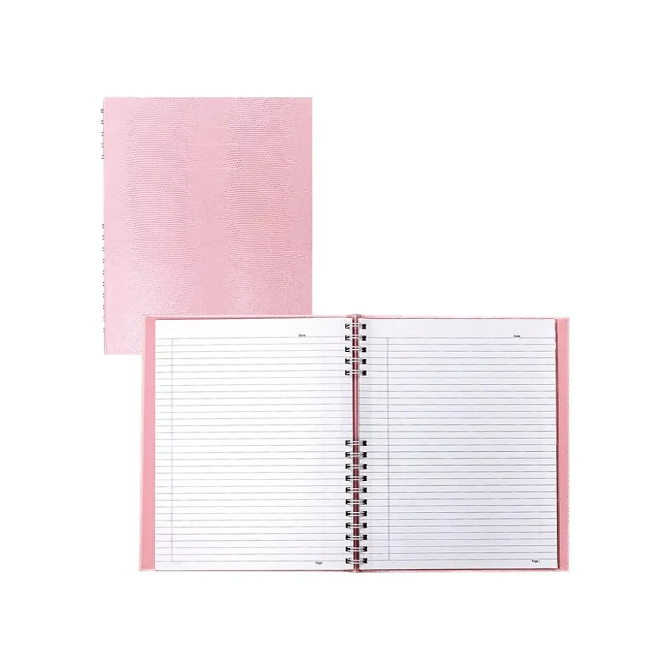 Blueline NotePro Pink Ribbon 1-Subject Professional Notebooks, 8.5" x 10.75", College Ruled, 100 Sheets, Pink (A10200.PNK2)