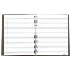 Blueline NotePro 1-Subject Professional Notebooks, 8" x 11", Wide Ruled, 75 Sheets, Black (REDA10150BLK)
