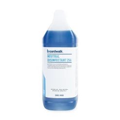 Boardwalk® Neutral Disinfectant, Floral Scent, 1 gal Bottle, 4/Carton