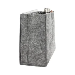 Bond Street Black Vegan Leather Tote Bag, Medium (LBG5054BS-BLACK)