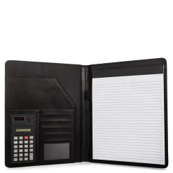 Bond Street Faux Leather Padfolio, Black (WRC5040BS-Black)