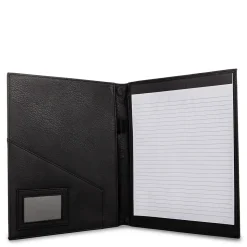 Bond Street Faux Leather Padfolio, Black (WRC5042BS-Black)