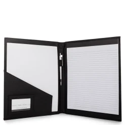 Bond Street Faux Leather Padfolio, Black (WRC5042BS-Black)
