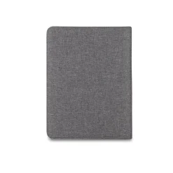 Bond Street Faux Leather Padfolio with Zipper Closure, Gray (WRC1503BS-GREY)