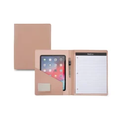 Bond Street Faux Leather Portfolio Case with Zipper Closure, Rose (WRC1511BS-ROSE)