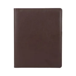 Bond Street Faux Leather Portfolio Case with Zipper Closure, Brown (WRC1511BS-BROWN)