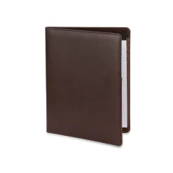 Bond Street Faux Leather Portfolio Case with Zipper Closure, Brown (WRC1511BS-BROWN)