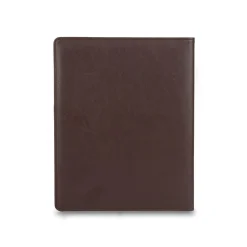 Bond Street Faux Leather Portfolio Case with Zipper Closure, Brown (WRC1511BS-BROWN)