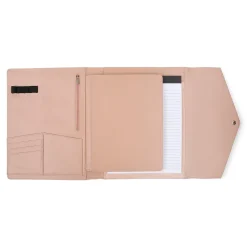 Bond Street Faux Leather Portfolio Case with Snap Closure, Rose (WRC5195BS-ROSE)