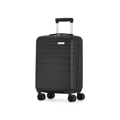 Bond Street Panoramic 21.5" Hardside Carry-On Suitcase, Double Spinner Wheels, Black (HLG7220BS-BLACK)